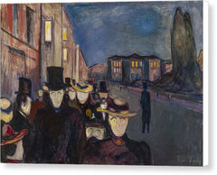 Evening on Karl Johan Street - Canvas Print