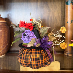 Fabric Pumpkin Arrangement