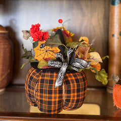 Fabric Pumpkin Arrangement