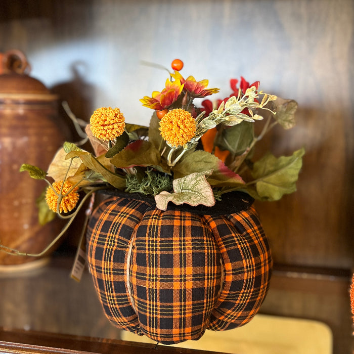 Fabric Pumpkin Arrangement