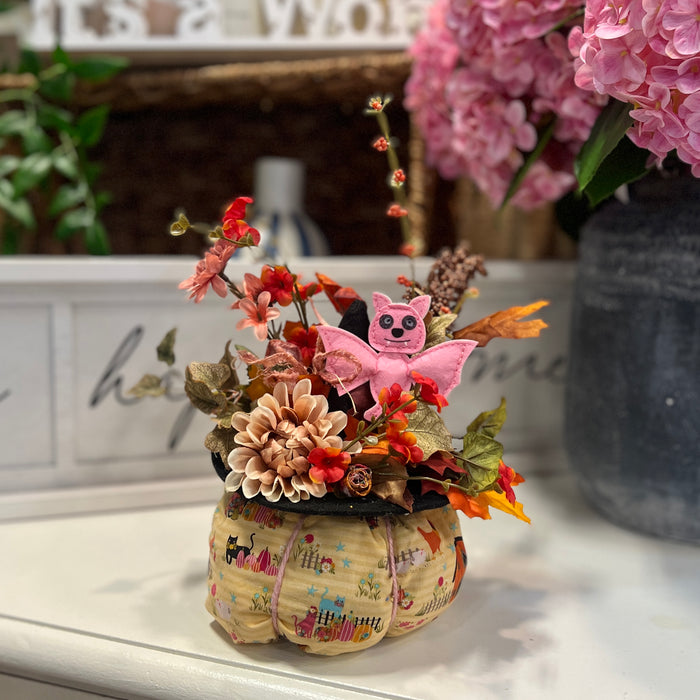 Fabric Pumpkin Arrangement
