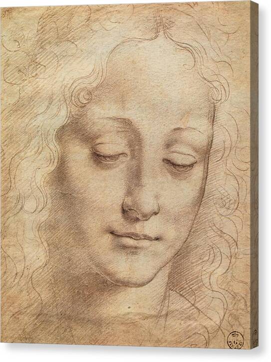 Female Head 1 - Canvas Print
