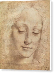 Female Head 1 - Canvas Print