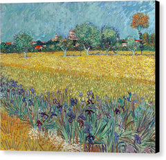 Field with Irises near Arles - Canvas Print