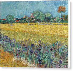 Field with Irises near Arles - Canvas Print