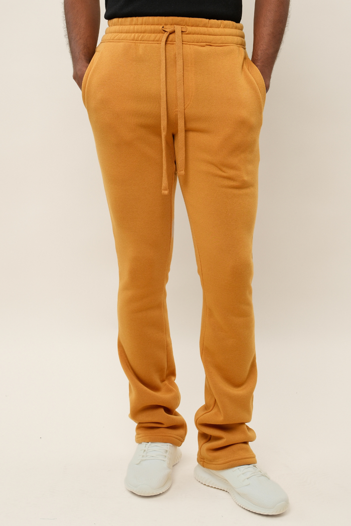 Flared Stacked Fleece Sweat Pants Victorious