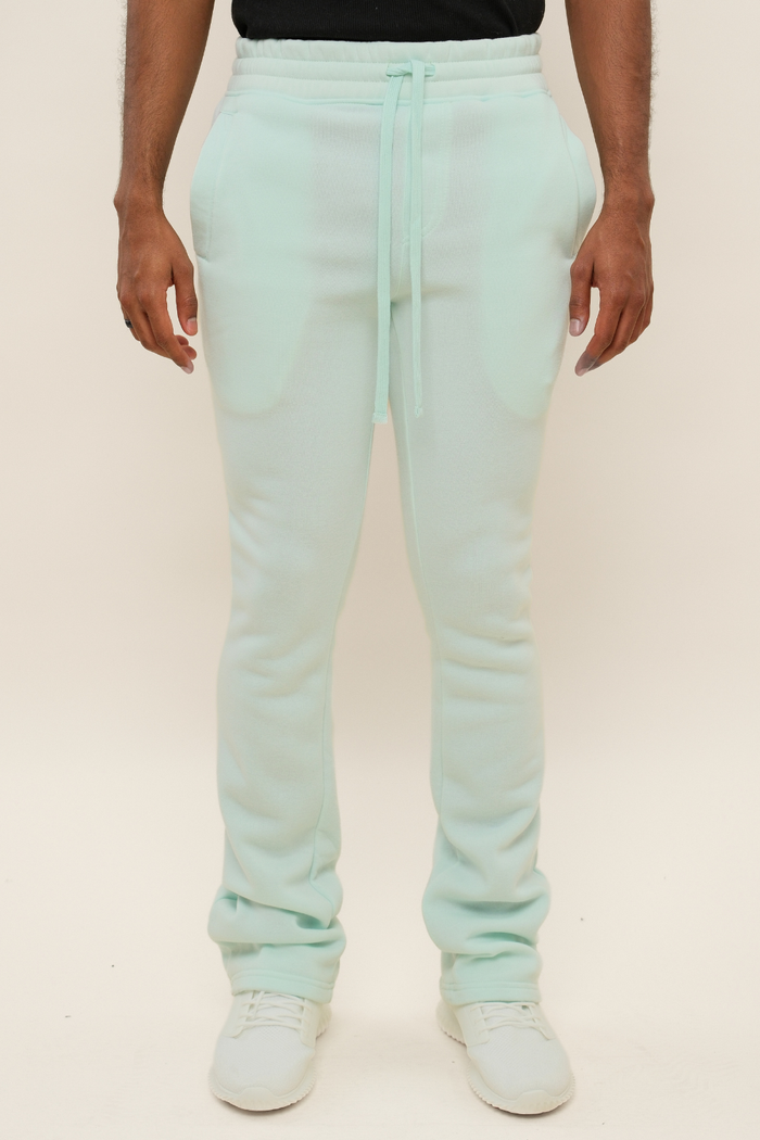 Flared Stacked Fleece Sweat Pants Victorious