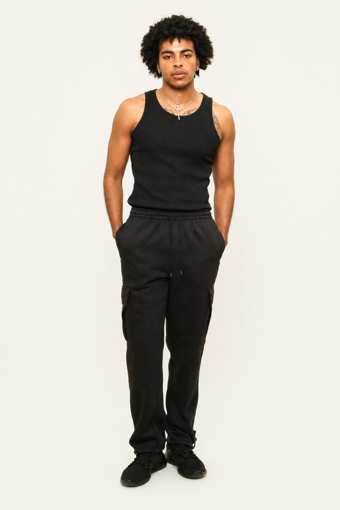 Fleece Heavyweight Cargo Sweat Pants G-Style USA