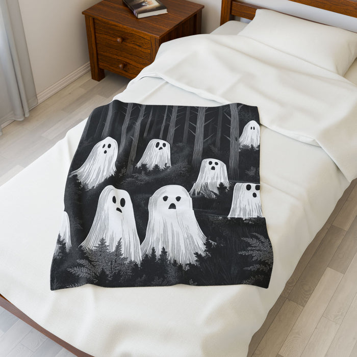 Forest Ghosts Velveteen Plush Blanket
