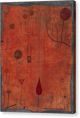Fruits on Red - Canvas Print