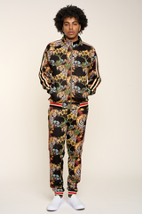 G Striped Floral Tiger Track Suit Set Victorious