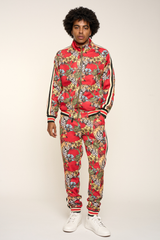G Striped Floral Tiger Track Suit Set Victorious