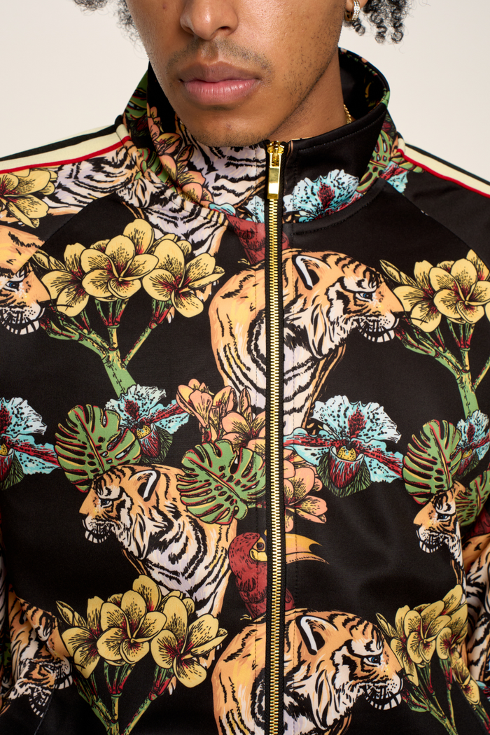 G Striped Floral Tiger Track Suit Set Victorious