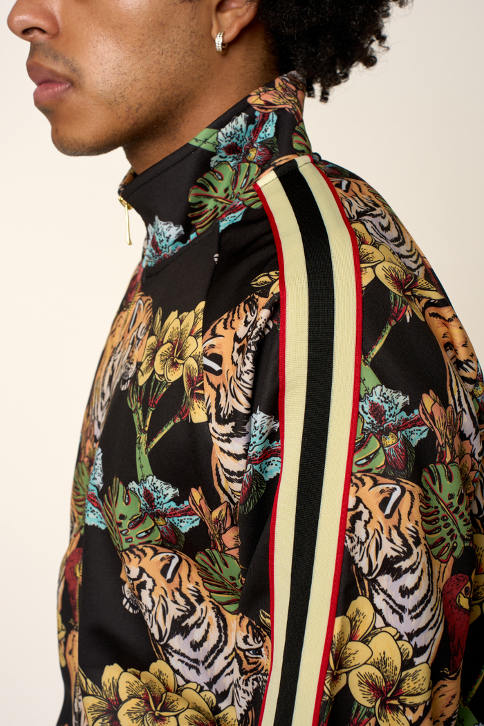 G Striped Floral Tiger Track Suit Set Victorious