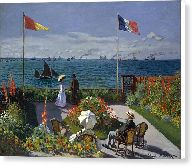 Garden at Sainte-Adresse - Canvas Print
