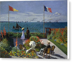 Garden at Sainte-Adresse - Canvas Print