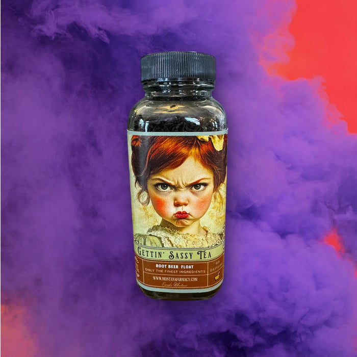 Getting Sassy Vintage Tantrum Child Sassafras root beer Tea