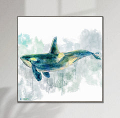 Giclée Print An Orca, Watercolor Print, Wall Prints, Abstract Painting, Art Prints, Artwork Original, Modern Wall Décor, Original Painting