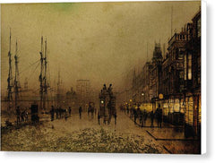 Glasgow Docks, at Twilight - Canvas Print