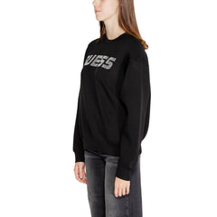 Image 3 : Vue d'ensemble sweat col rond Guess Active noir coupe oversize femme — delvale