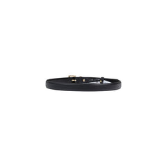 Image 4 : Ceinture Guess femme noire dépliée mettant en valeur la longueur et la finesse de la sangle texturée — Delvale