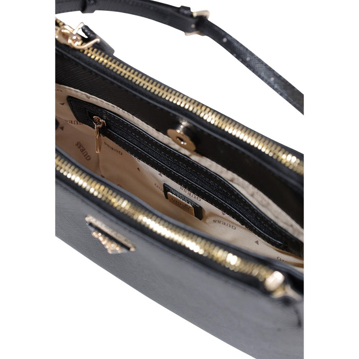 Image 4 : Intérieur du sac Guess Noelle II noir avec poche intérieure organisée — Delvale