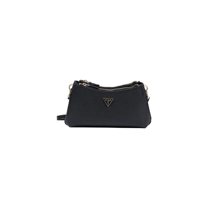 Image 5 : Sac à main Guess femme noir polyuréthane effet cuir saffiano vue arrière — Delvale