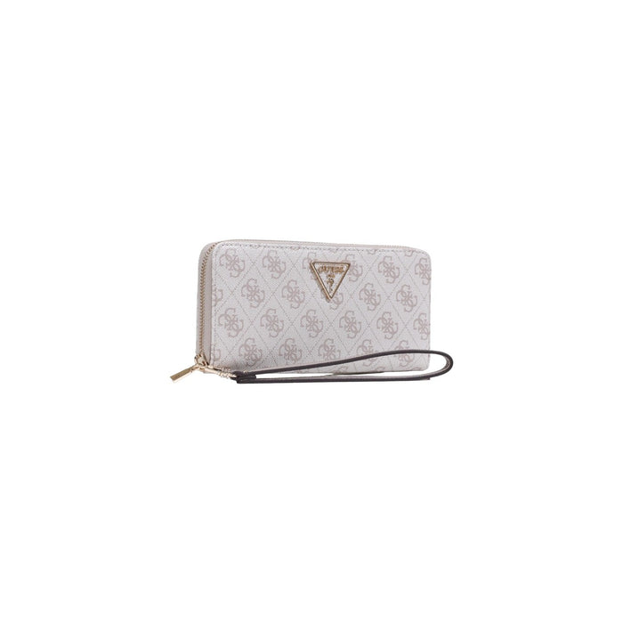 Image 2 : Portefeuille Guess femme beige détail fermeture zippée — delvale