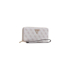 Image 2 : Portefeuille Guess femme beige détail fermeture zippée — delvale