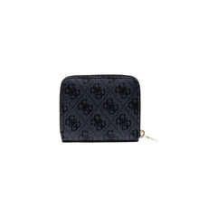 Image 2 : Portefeuille Guess femme gris imprimé, détail fermeture éclair et finitions — delvale