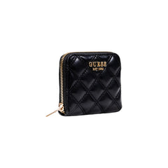 Image 3 : Portefeuille Guess femme noir compact, vue d'ensemble du design urbain — delvale