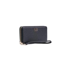 Image 2 : Détail portefeuille Guess noir format compact pour femme — delvale