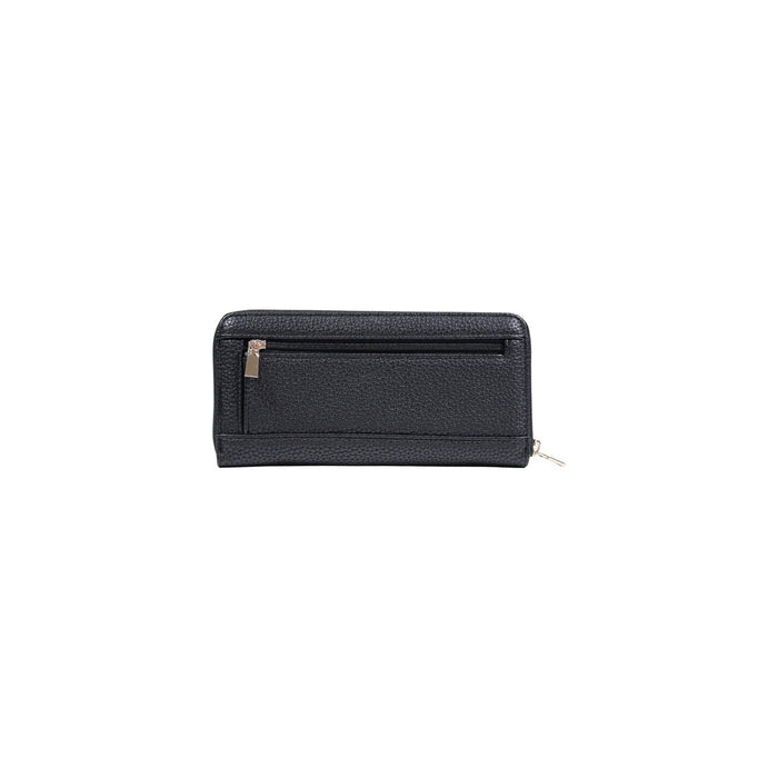 Image 3 : Vue d'ensemble portefeuille Guess femme noir zippé compact — delvale