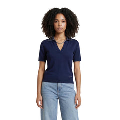 Image 4 : T-shirt polo Guess femme beige col polo manches courtes vue d'ensemble — delvale