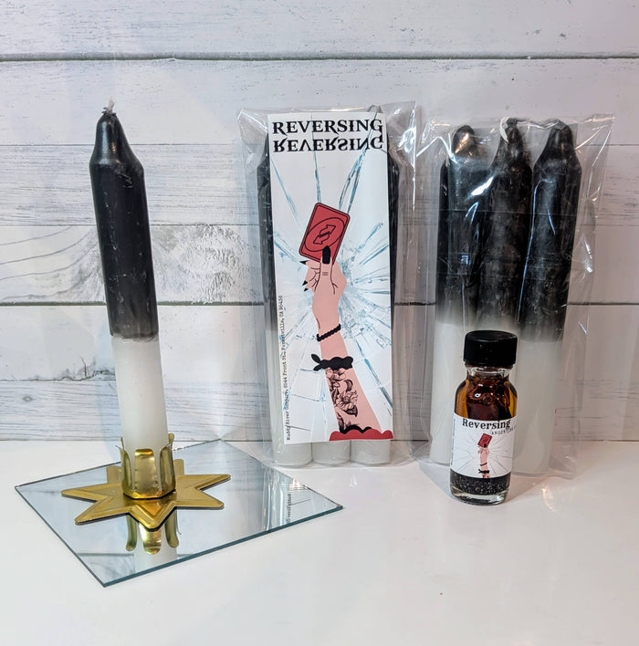 Hand Dipped Six Inch Reversing Candles Pack of 3