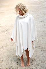 Henriette Steffensen Fleece Lounge Poncho Off-White | 4081