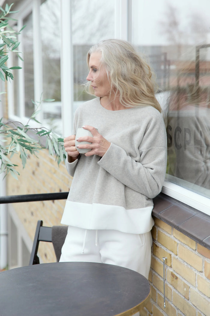 Henriette Steffensen Sand/Off-White Fleece Blouse | 1335