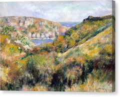 Hills around the Bay of Moulin Huet, Guernsey - Canvas Print