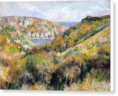 Hills around the Bay of Moulin Huet, Guernsey - Canvas Print