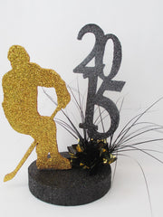Hockey themed centerpiece - Designs by Ginny