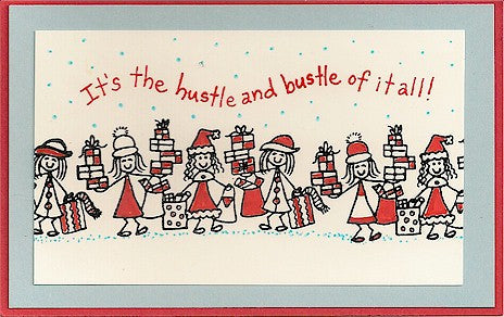 Hustle & Bustle Rubber Stamp 2544D