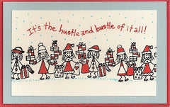Hustle & Bustle Rubber Stamp 2544D