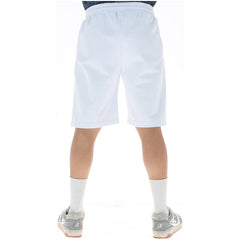 Image 2 : Short Icon homme blanc logo noir, détail de la ceinture élastique avec cordon blanc et étiquette Icon — Delvale