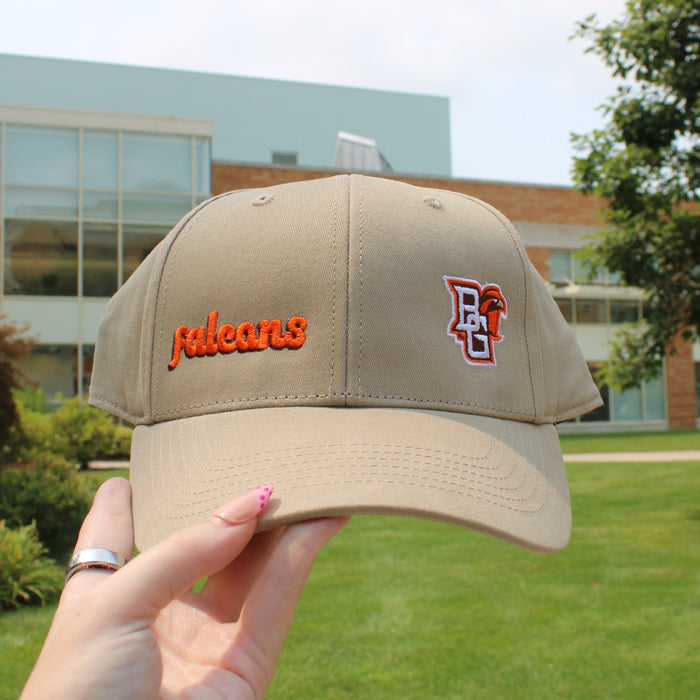 Image One Falcons Structured Mid Profile Khaki Hat