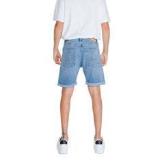 Image 2 : Bermuda homme Jack & Jones bleu, détail poches frontales et coupe — delvale