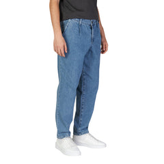 Image 3 : Jean homme Jack & Jones bleu coton vue de dos coupe droite — delvale