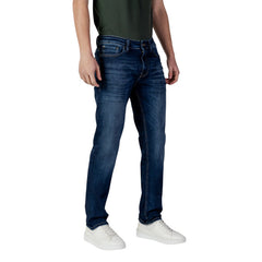 Image 3 : Jean homme Jack & Jones bleu coton organique, vue de dos — delvale