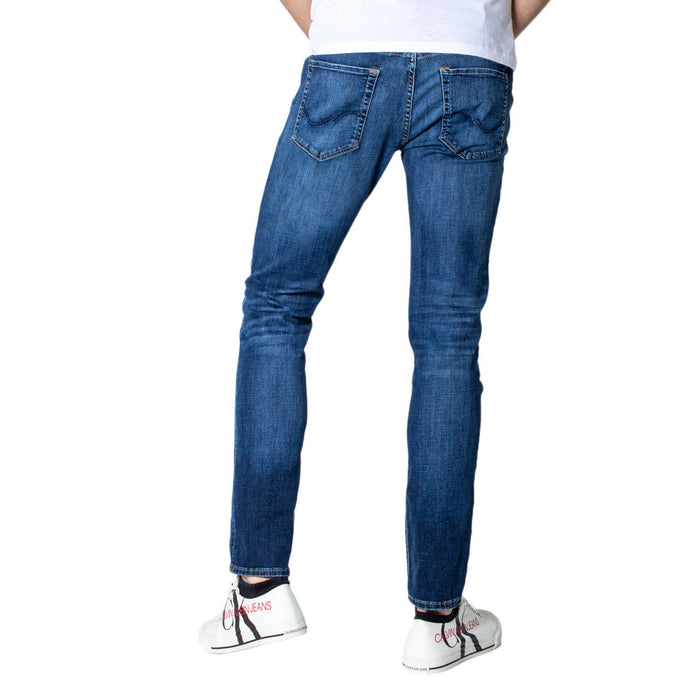 Image 2 : Jean homme Jack & Jones bleu fermeture zip vue de dos — delvale