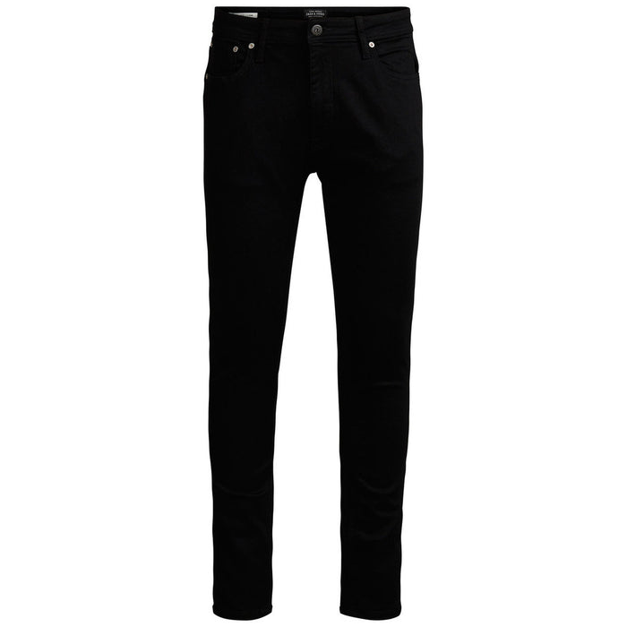 Image 1 : Jack & Jones jean homme noir coton stretch, vue de face — delvale