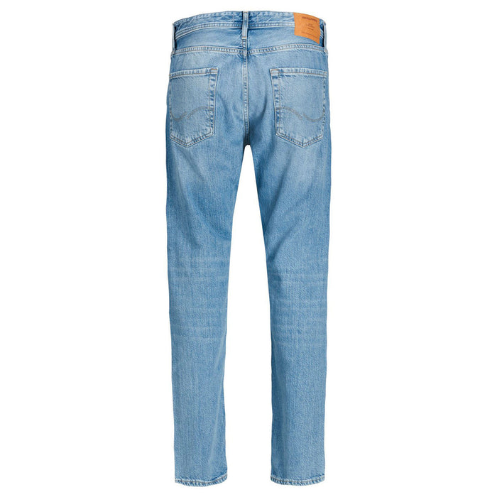 Image 3 : Jean homme Jack & Jones bleu, détail coupe et finitions, poches frontales — delvale